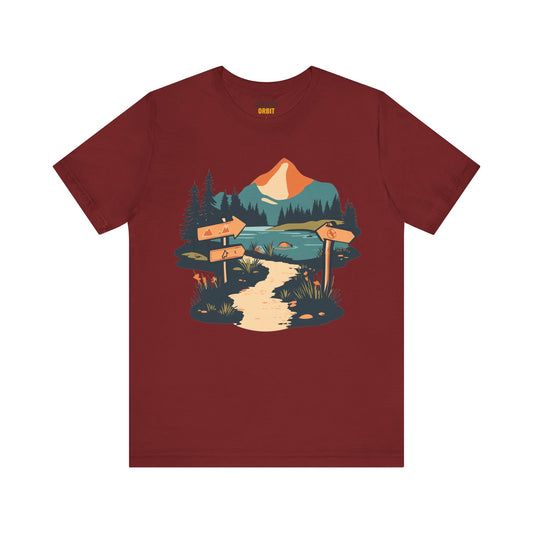 Summer Camp Mountain Trail Signs T Shirt