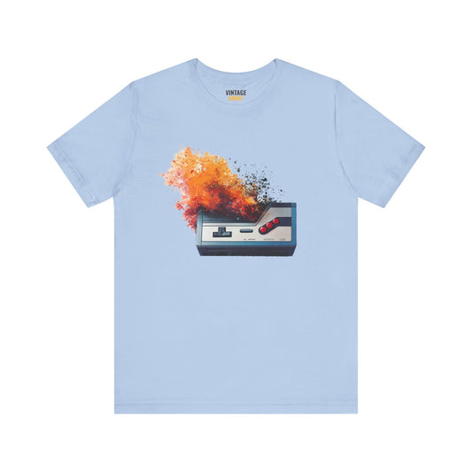 Retro Gaming Exploding NES Console T Shirt