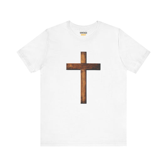 Christian Wooden Cross T Shirt