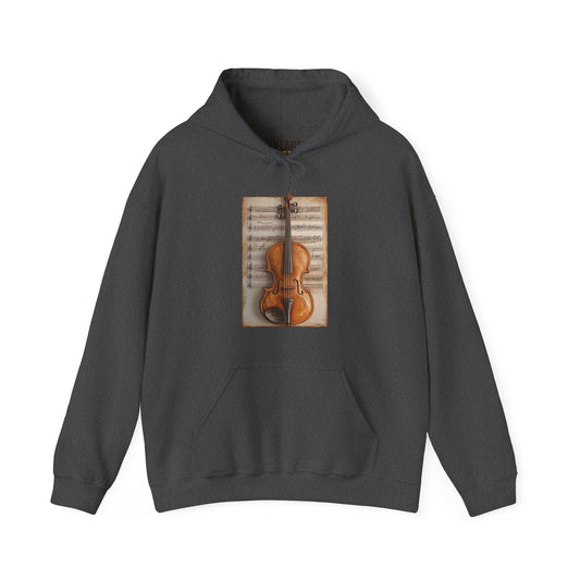 Classic Violin on Music Score Hoodie