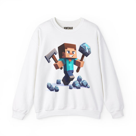 Minecraft Diamond Miner Steve Sweatshirt