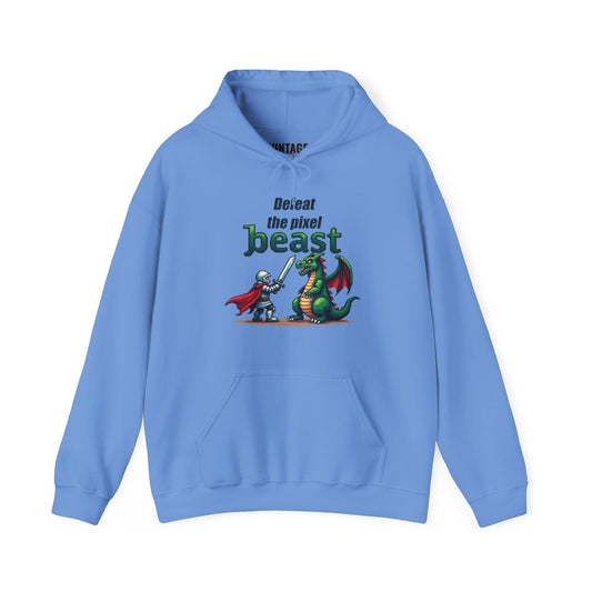 Retro Gaming Defeat The Pixel Beast Hoodie