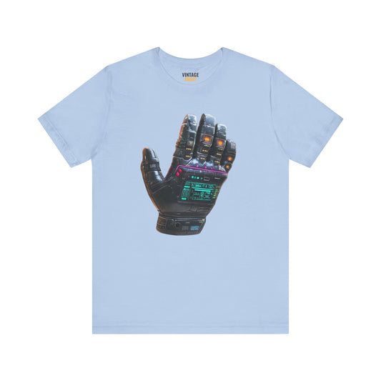 Retro Gaming Futuristic Robotic Hand T Shirt