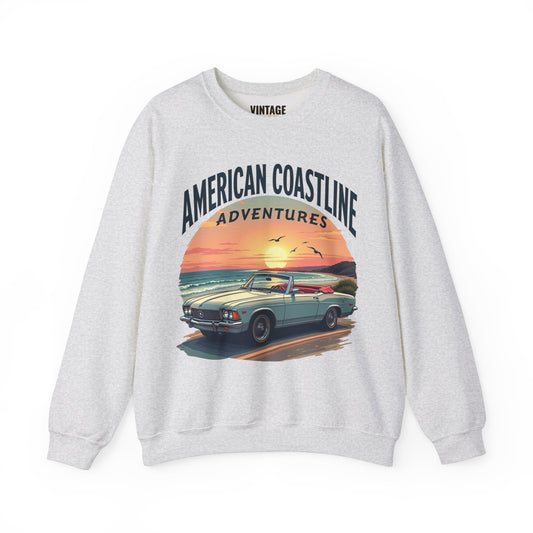 Beach American Coastline Adventures Sweatshirt