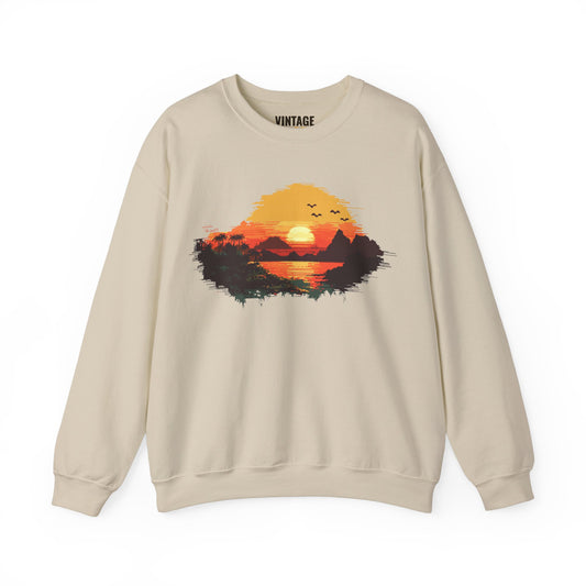 90s Pixel Sunset Sweatshirt