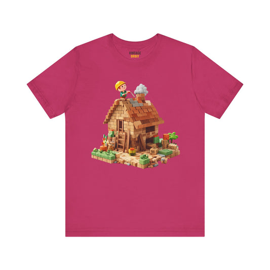 Minecraft Block Builder House T Shirt