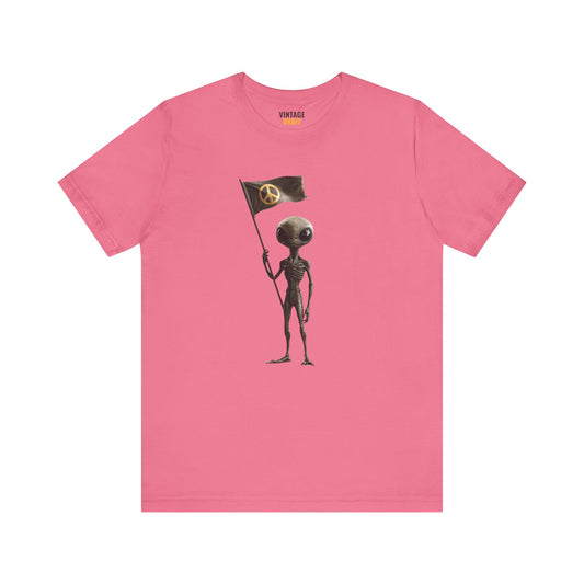 Alien Peace Flag T Shirt