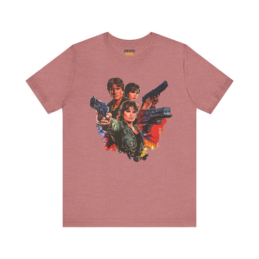 80s Retro Action Scene T Shirt