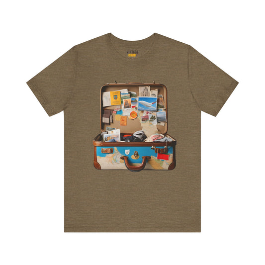 Adventure Vintage Travel Suitcase T Shirt