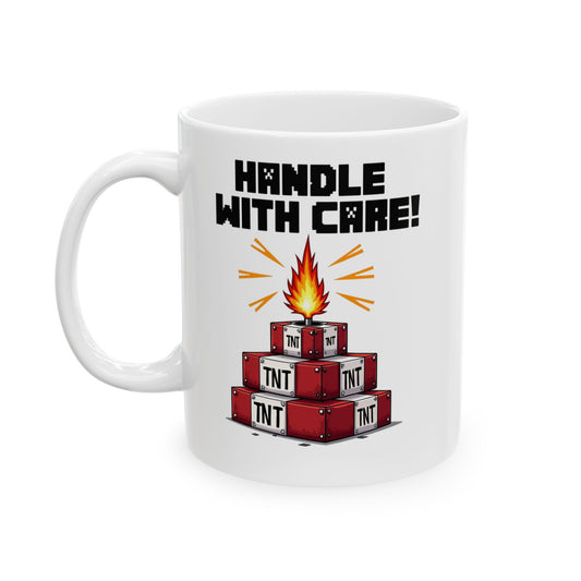 Minecraft Handle with Care Mug