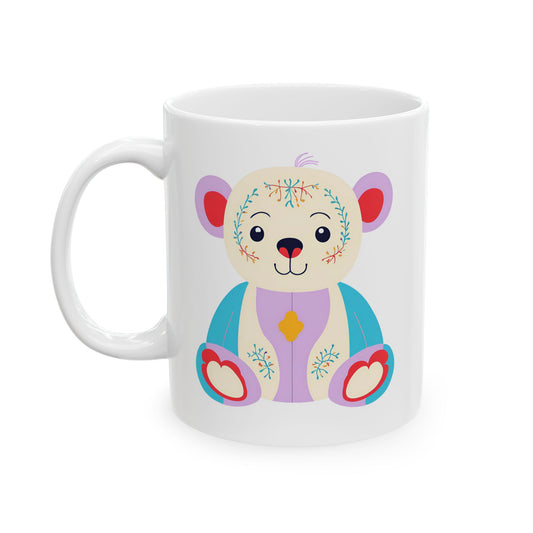 90s Floral Bear Mug