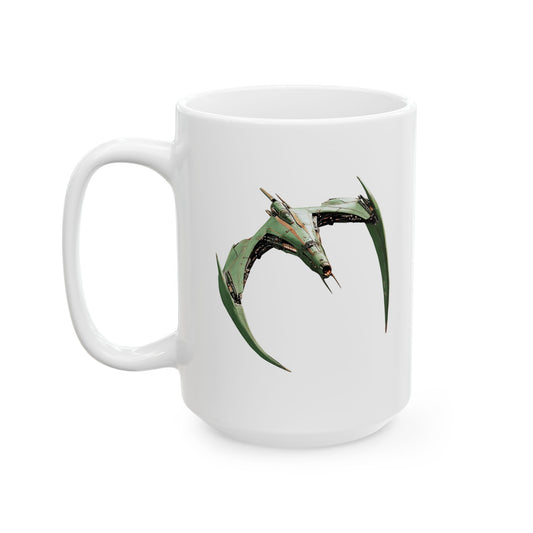 Star Trek Green Fighter Ship Mug