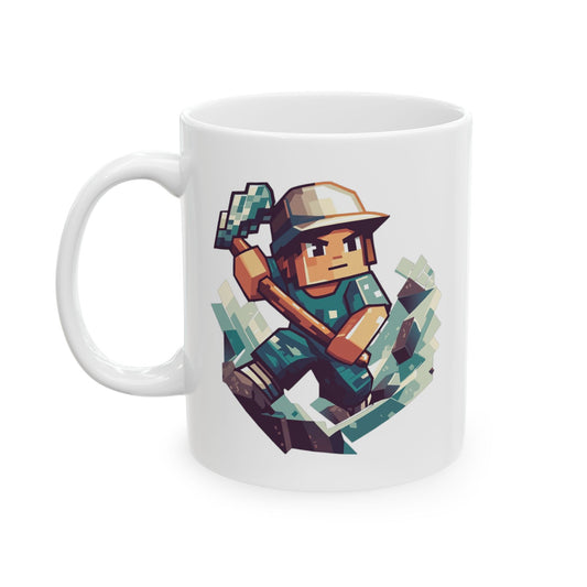 Minecraft Pixel Miner Mug