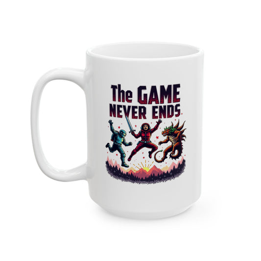 Retro Gaming The Game Never Ends Mug