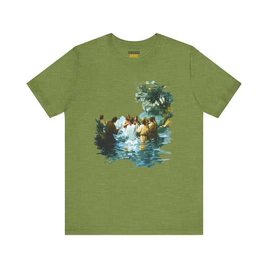 Christian Baptism Scene T Shirt