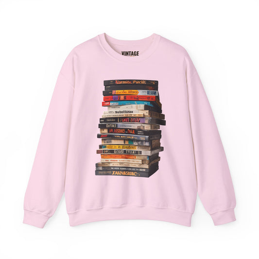 90s Vintage VHS Stack Sweatshirt