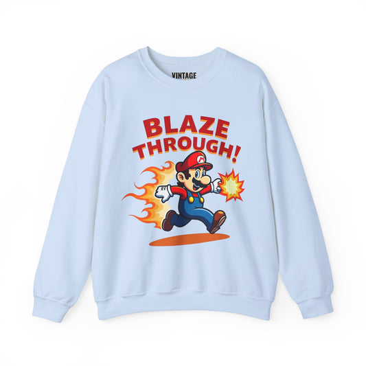 Mario Blaze Through Sweatshirt