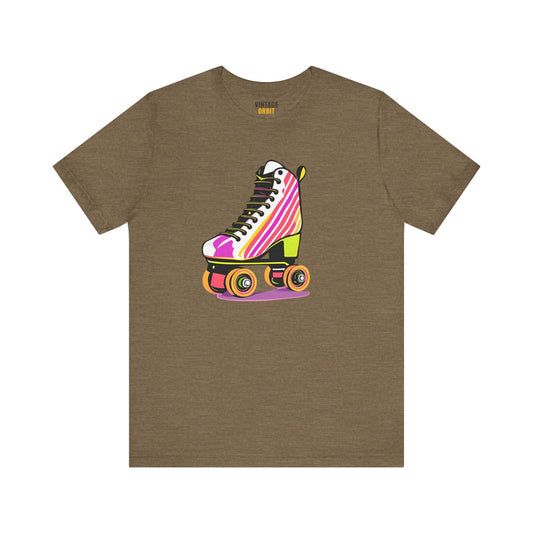 80s Colorful Roller Skate T Shirt