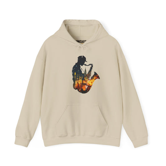 Band Sax Cityscape Hoodie