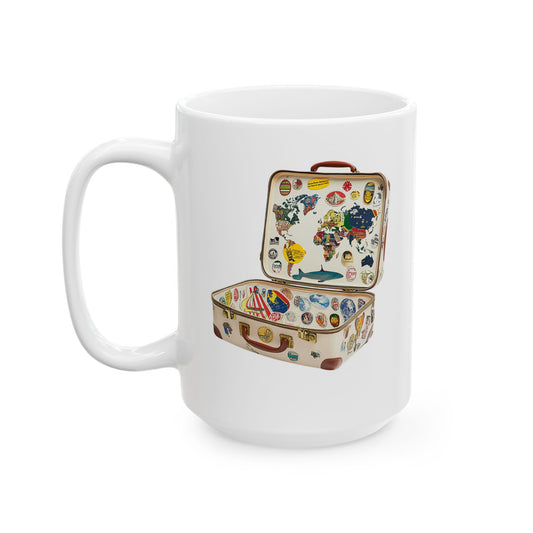 Adventure World Travel Suitcase Mug