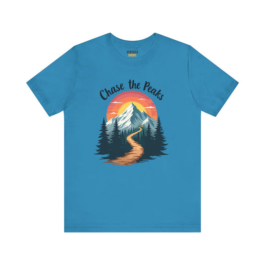 Hiking Chase The Peaks T Shirt