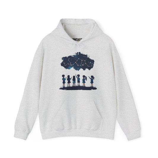 Summer Camp Stargazing Kids Hoodie