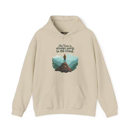 Hiking The View Is Always Worth To The Climb Hoodie