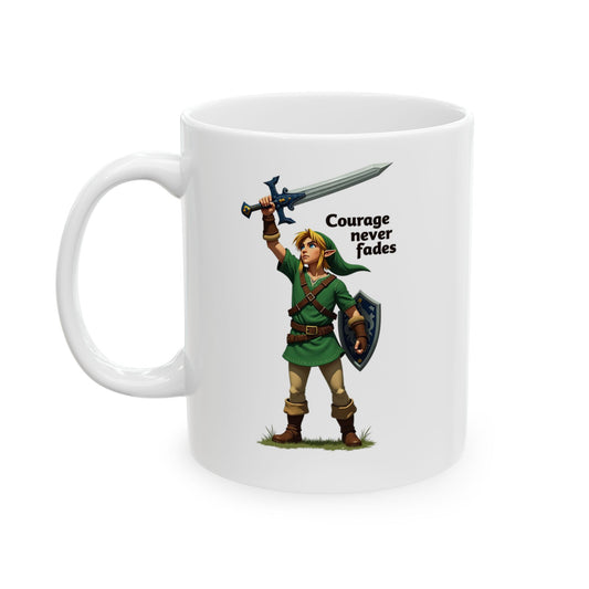 Zeld Courage Never Fades Mug