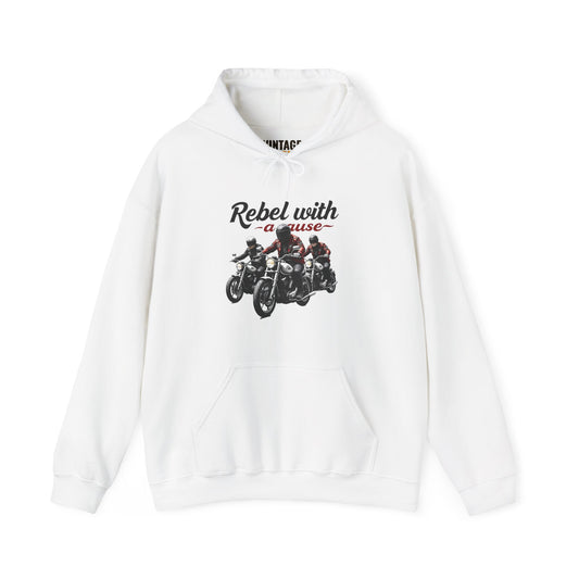 Retro Rebel With A Cause Hoodie