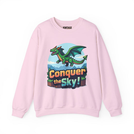 Minecraft Conquer The Sky Dragon Sweatshirt