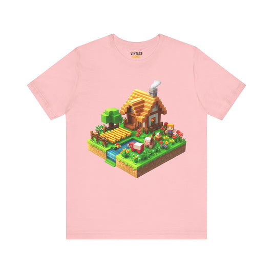 Minecraft Farm Life Block T Shirt