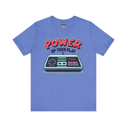 Retro Gaming Power Up Your Play T Shirt