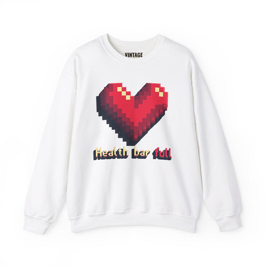 Retro Gaming Health Bar Full Sweatshirt