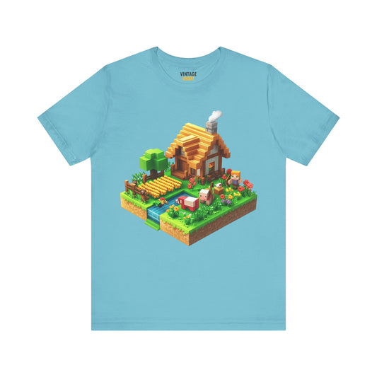 Minecraft Farm Life Block T Shirt