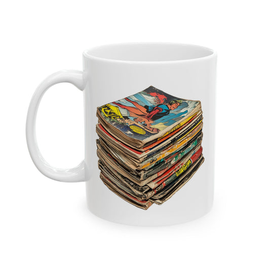 Retro Vintage Comics Stack Mug