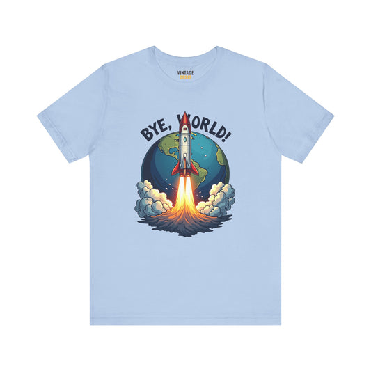 Nasa Bye World T Shirt