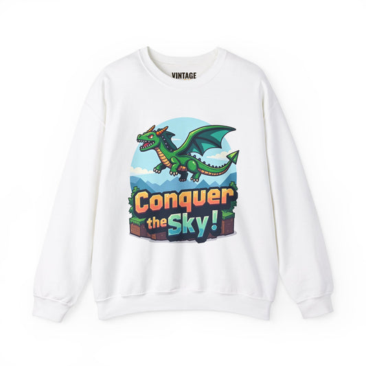 Minecraft Conquer The Sky Dragon Sweatshirt