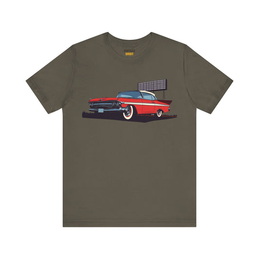 Retro Classic Red Car T Shirt