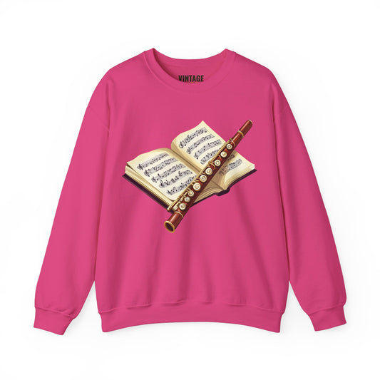 Classic Flute & Music Sheet Sweatshirt