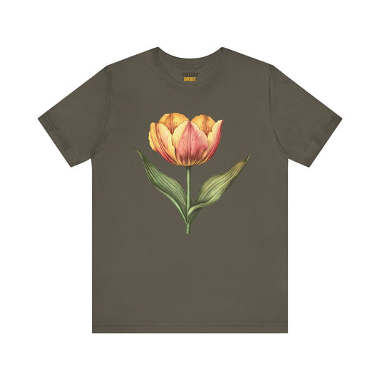 Flower Vintage Tulip T Shirt