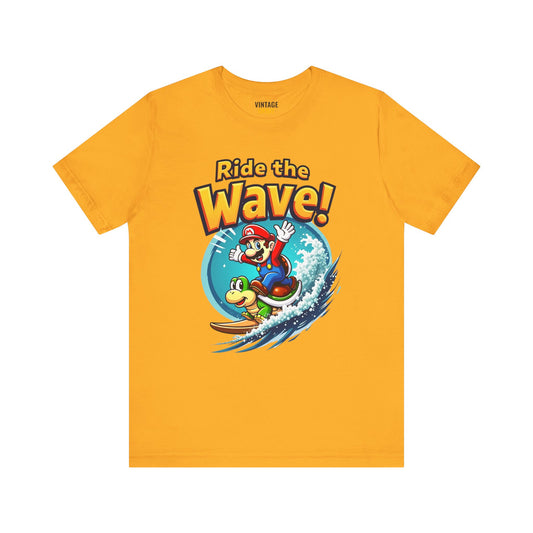 Mario Ride The Wave T Shirt