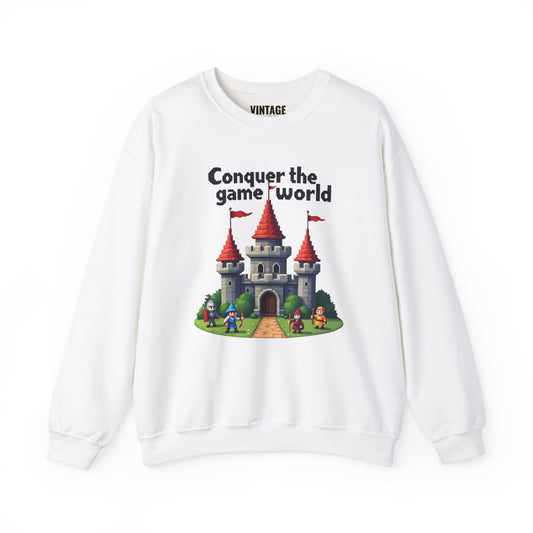 Retro Gaming Conquer The Game World Sweatshirt