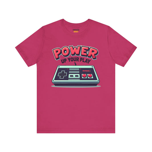 Retro Gaming Power Up Your Play T Shirt