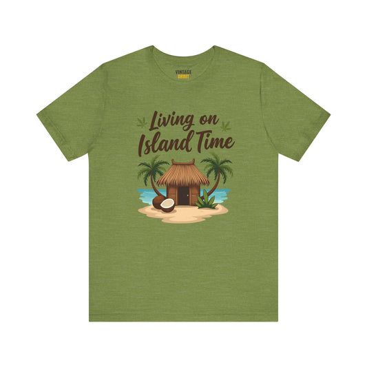 Beach Living On Island Time T Shirt