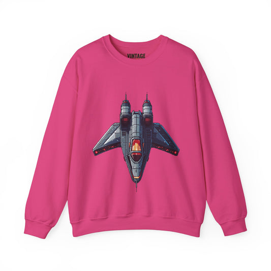 Retro Gaming Spacecraft Adventure Sweatshirt