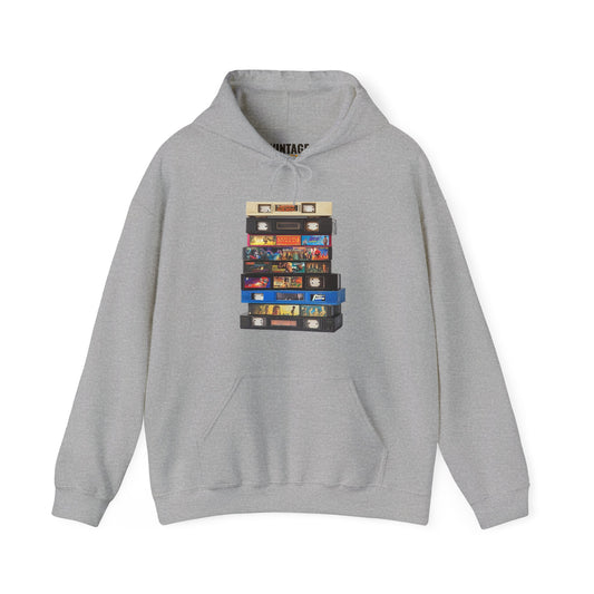 90s Retro VHS Stack Hoodie