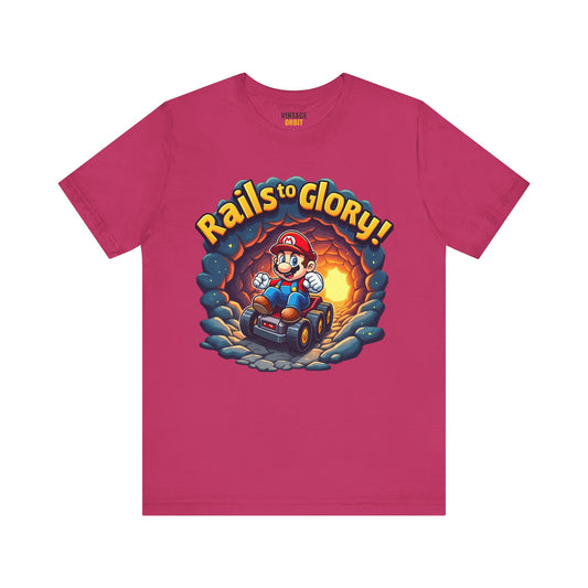 Mario Rails To Glory T Shirt