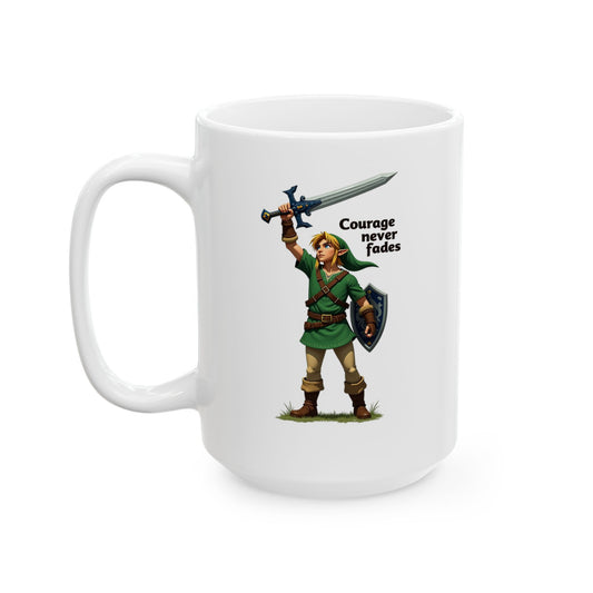 Zeld Courage Never Fades Mug