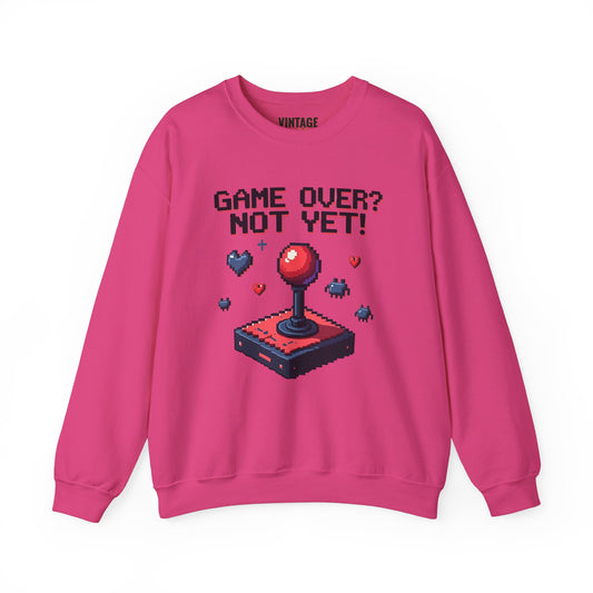 Retro Gaming Game Over Not Yet Sweatshirt