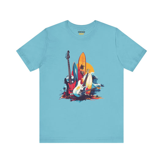 Band Surfboards And Guitars T Shirt